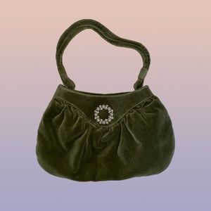 🍐 Vintage Velvet, Silk and Pearl Mini Bag